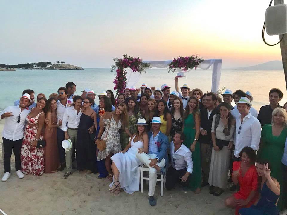 Wedding ceremony on Agia Anna beach, Naxos, Santana Weddings