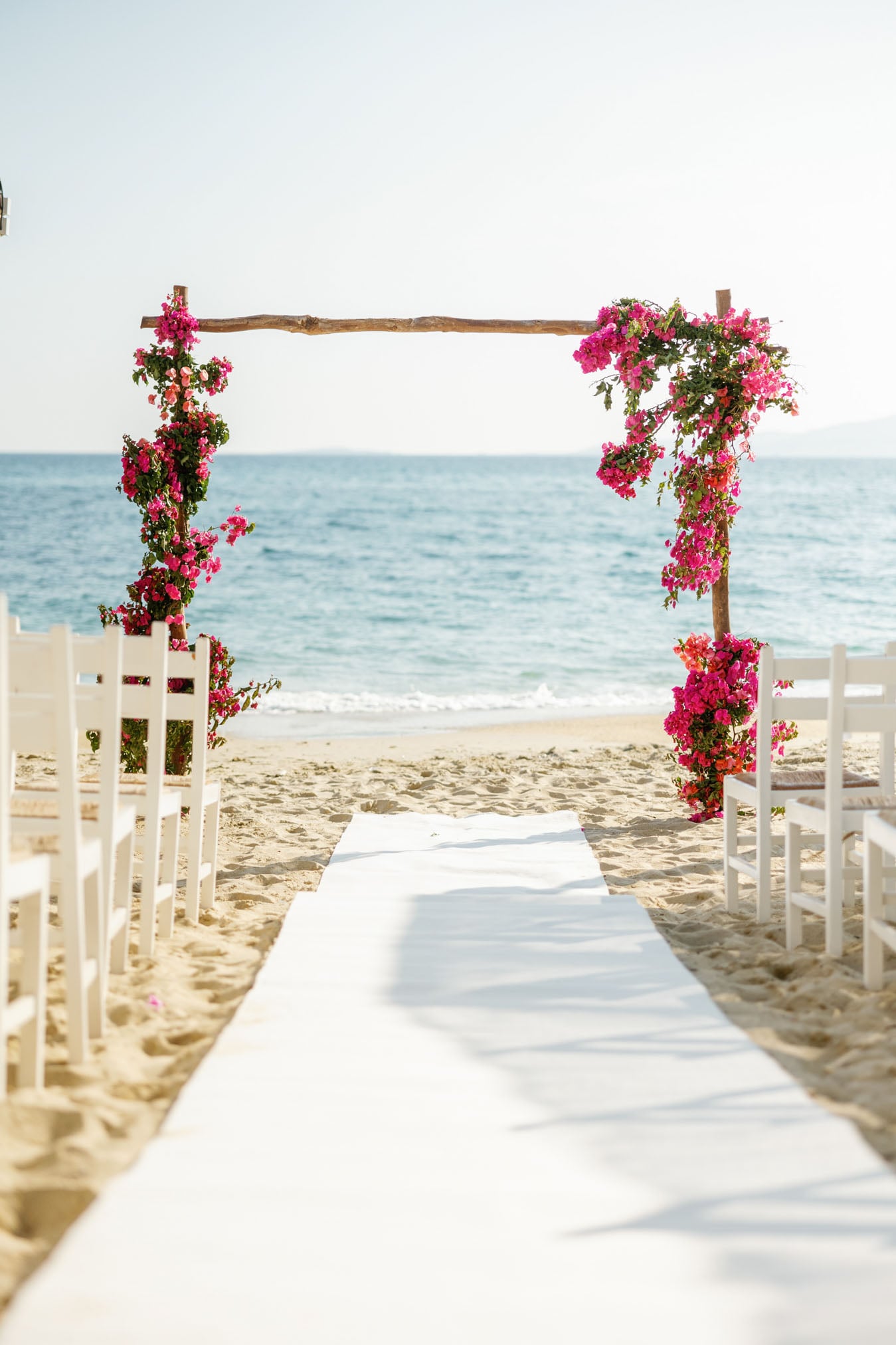 Santana Beach Club wedding venue on Agia Anna beach, Naxos